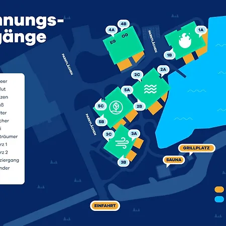 Residenz - Lichtermeer - Seeterrasse - Sauna - Parkplatz Bad Zwischenahn
